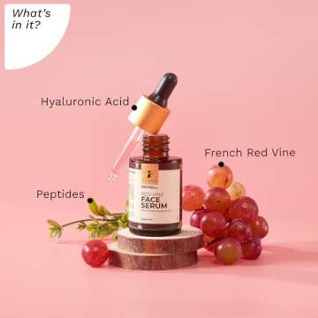 Pilgrim Red Vine Face Serum for Hydration & Youthful Skin