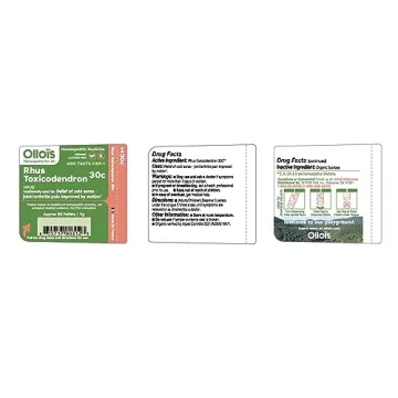 OLLOIS Rhus Toxicodendron 30c - Organic Homeopathic Relief