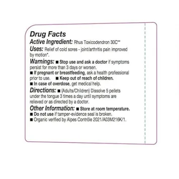 OLLOIS Rhus Toxicodendron 30c - Organic Homeopathic Relief