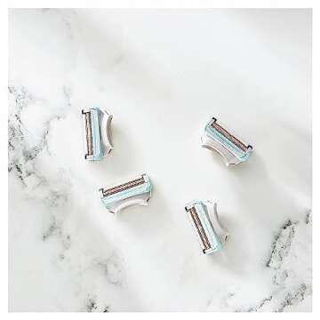 Gillette Venus Intimate Grooming Womens Razor Blade Refills with Bikini Trimmer, 4 Count
