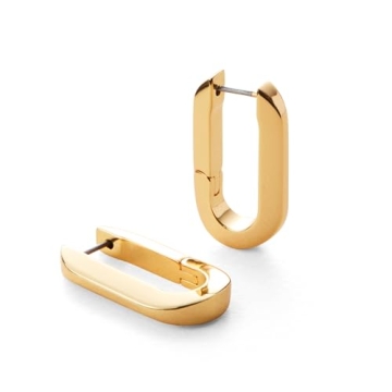 JENNY BIRD U-Link Earrings in High Polish Gold