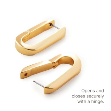 JENNY BIRD U-Link Earrings in High Polish Gold