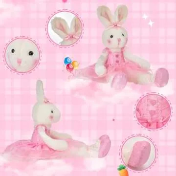 WEWILL Ballerina Bunny Doll – 20" Plush Gift for Girls