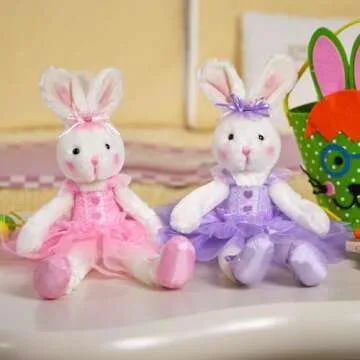WEWILL Ballerina Bunny Doll – 20" Plush Gift for Girls