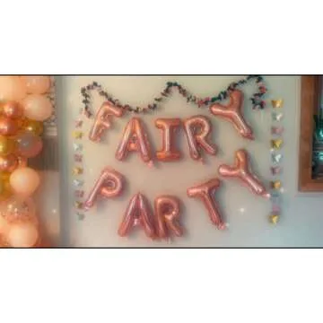 JeVenis 3 PCS Fairy Party Balloon Fairy Party Decoration Fairy Party Favors Fairy Garden Decoration for Fairy Theme Birthday Wedding Decoration