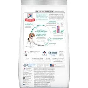 Hill's Science Diet Dry Dog Food, Adult, Small Bites, Perfect Weight, Chicken Recipe, 15 lb. Bag