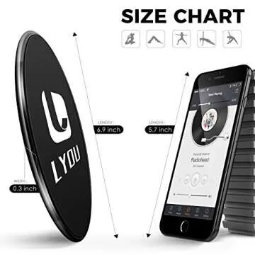 LYOU Exercise Sliders: Dual Sided Core Discs for All Floors