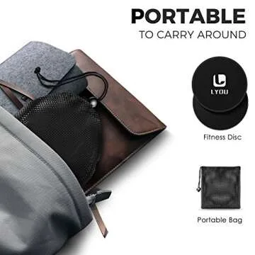 LYOU Exercise Sliders: Dual Sided Core Discs for All Floors