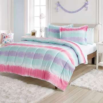 Dream Factory Kids 7-Piece Microfiber Bedding Set for All Ages