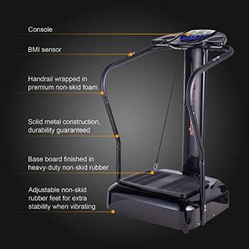 Fitness Vibration Platform | Whole Body Workout Vibration Plate Exercise Machine Loss Weight | Viber...