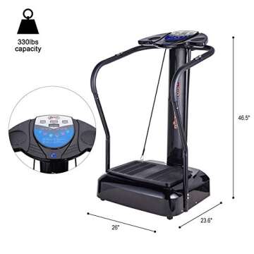 Fitness Vibration Platform | Whole Body Workout Vibration Plate Exercise Machine Loss Weight | Viberation Excersize Machine for Awesome Cardio Workout Home Training Equipment with Aux Port for MP3