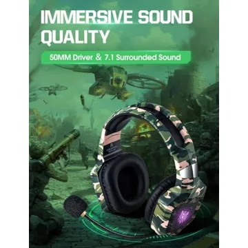 Premium Gaming Headset with Noise Reduction Microphone