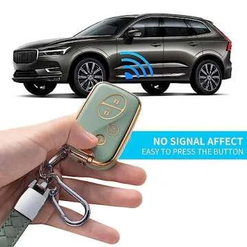 Stylish CHEZENHUI Lexus Key Fob Cover with Lanyard