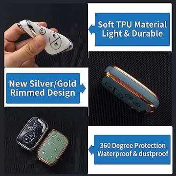 Stylish CHEZENHUI Lexus Key Fob Cover with Lanyard