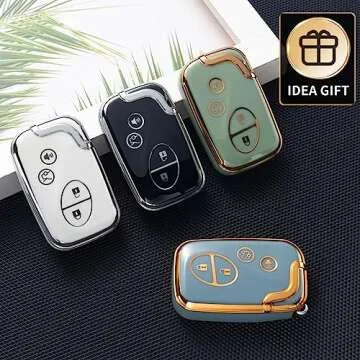 Stylish CHEZENHUI Lexus Key Fob Cover with Lanyard