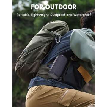 JaxiLano Bluetooth Speaker with Lights and Waterproof Design