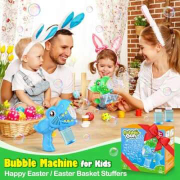 Dino Bubble Guns 2 Pack - Perfect Outdoor Fun for Kids
