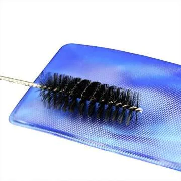 OPHIR 12PCS Airbrush Cleaning Tools Kit, Glass Cleaning Pot Jar with Holder, 5X Cleaning Brush, 5X Cleaning Barrel, 1x Cleaning Needle, for Cleaning Airbrush Gun