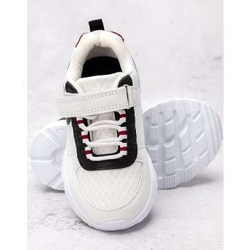 Disney Mickey Mouse Trainers Kids Classic White Sports Sneakers 11.5 US Kids