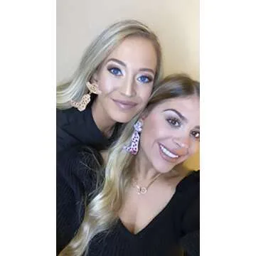 Cowgirl Boot Hat Earrings Bling Rhinestone Let's-Go-Girls Western Dangle Earrings for Women Vacation Travel Drop Dangling Earrings (clear)