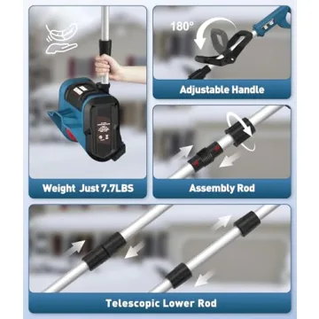 Cordless Electric Snow Shovel Rake for Effortless Snow Removal