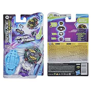 Beyblade Burst Speedstorm Curse Satomb S6 Top with Launcher