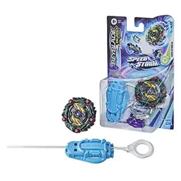 Beyblade Burst Speedstorm Curse Satomb S6 Top with Launcher