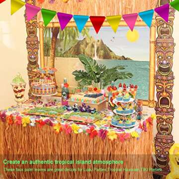 DVGUN Artificial Palm Plants Leaves Faux Turtle Leaf Fake Tropical Large Palm Tree Leaves Imitation Leaf Artificial Plants for Home Kitchen Party Flowers Arrangement Wedding Decorations