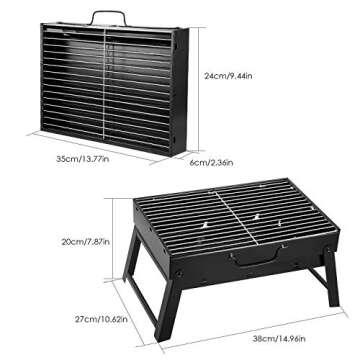 Lightweight Portable BBQ Grill for Outdoor Cooking Adventures
