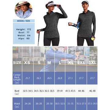 ELESOL Women's Long Sleeve Workout Tee Running Gym Sports T-Shirt Fast Dry Purple M