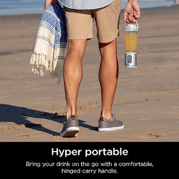 Ninja BC151WH Portable Blender Cordless USB-C Rechargeable