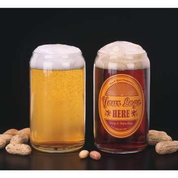 Libbey Glass Can (Set of 24), Clear, 16 fluid ounces