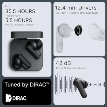 CMF Buds 2a Wireless Earbuds - Active Noise Cancelling, Bluetooth