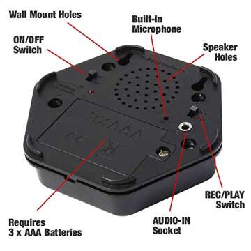 Talking Products, Talking Tiles Voice Recorders, Communication Sound Buttons. Pack of 6 Colors, 80 Seconds Recording. Educational Classroom Learning Resources, Game Show Answer Buzzers.