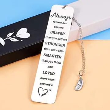 Inspirational Bookmark Gift for Students and Book Lovers