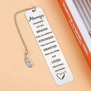 Inspirational Bookmark Gift for Students and Book Lovers