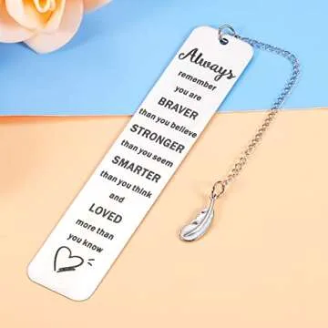 Inspirational Bookmark Gift for Students and Book Lovers
