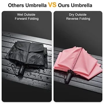 Prospo 62 Inch Large Travel Umbrella Windproof Automatic Open Close