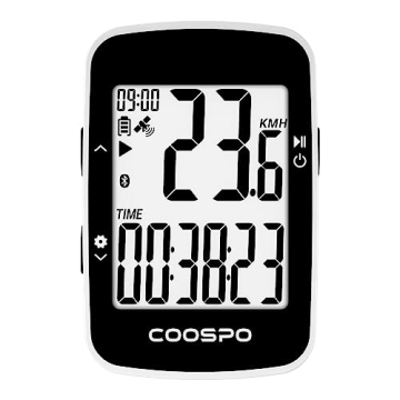 CooSpo Wireless Bike Computer GPS BC26 - 2.3 Inch Display, USB Rechargeable