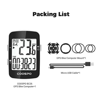 CooSpo Bike Computer Wireless GPS BC26 - Advanced Cycling Tracking