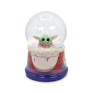Light Up Baby Yoda Snow Globe - Star Wars Mandalorian Collectible