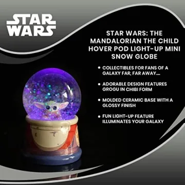 Baby Yoda Light Up Snow Globe Star Wars Collectible