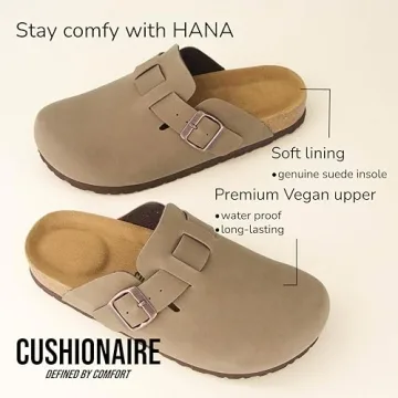Comfortable Vegan Suede Clogs Women | Hana Slip-Ons