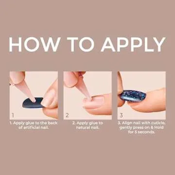 KISS Gel Fantasy Long Fake Nails - Up to 7 Days Wear