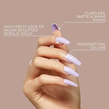 KISS Gel Fantasy Long Fake Nails - Up to 7 Days Wear
