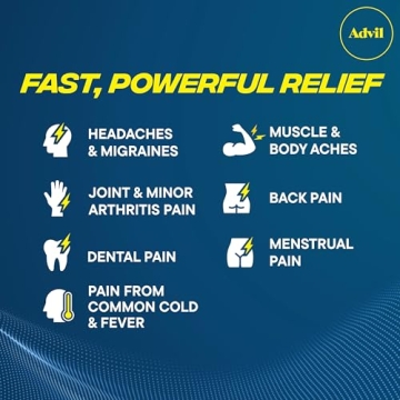 Advil Liqui-Gels Pain Reliever with Ibuprofen for Fast Relief