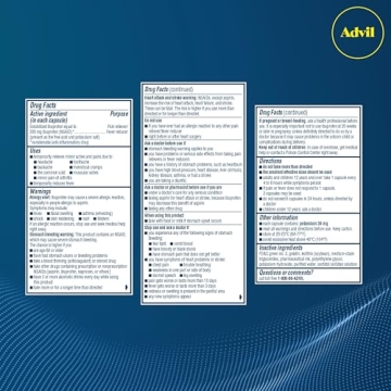 Advil Liqui-Gels Pain Reliever with Ibuprofen for Fast Relief