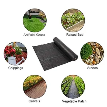 TUFFIOM 3x300 FT Weed Barrier for Healthy Gardens