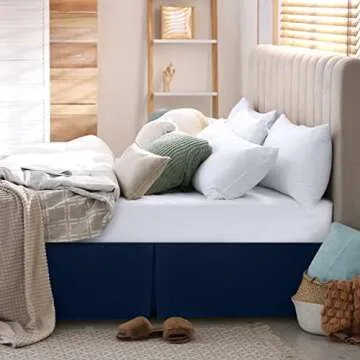 Utopia Queen Bed Skirt - Elegant Microfiber with Pleated Design