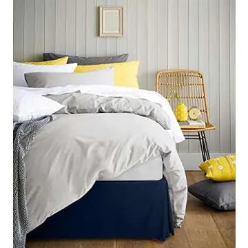 Utopia Queen Bed Skirt - Elegant Microfiber with Pleated Design